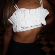 Top Matisse Blanco Foto Frontal Cercana