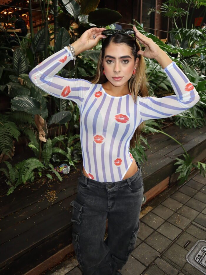 Mesh Top Blue Stripes 4