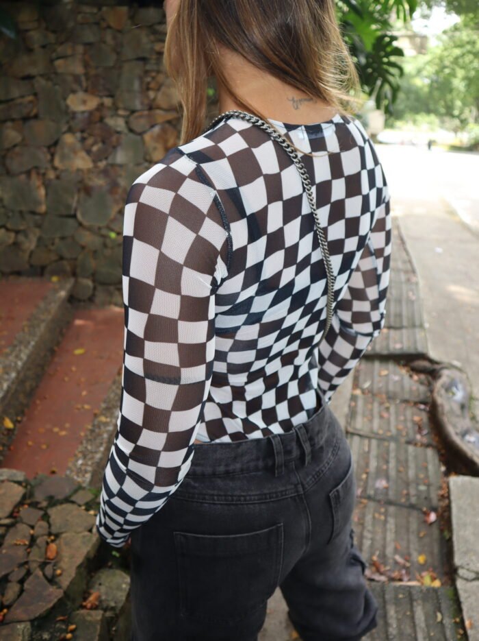 Mesh Top Cuadros B&W 3