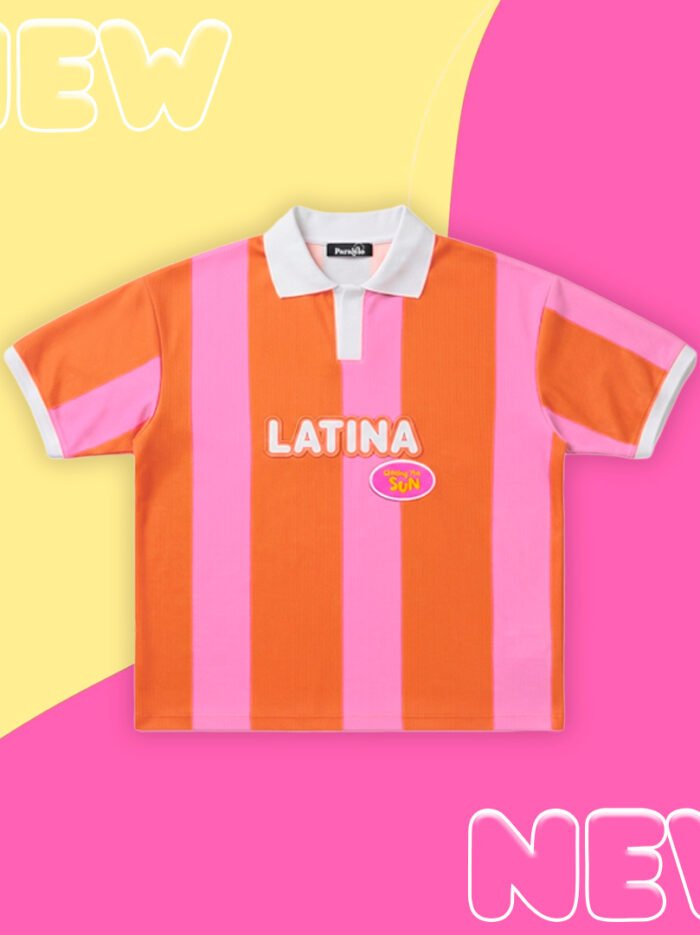 Camiseta Presentación Rosada y Naranja